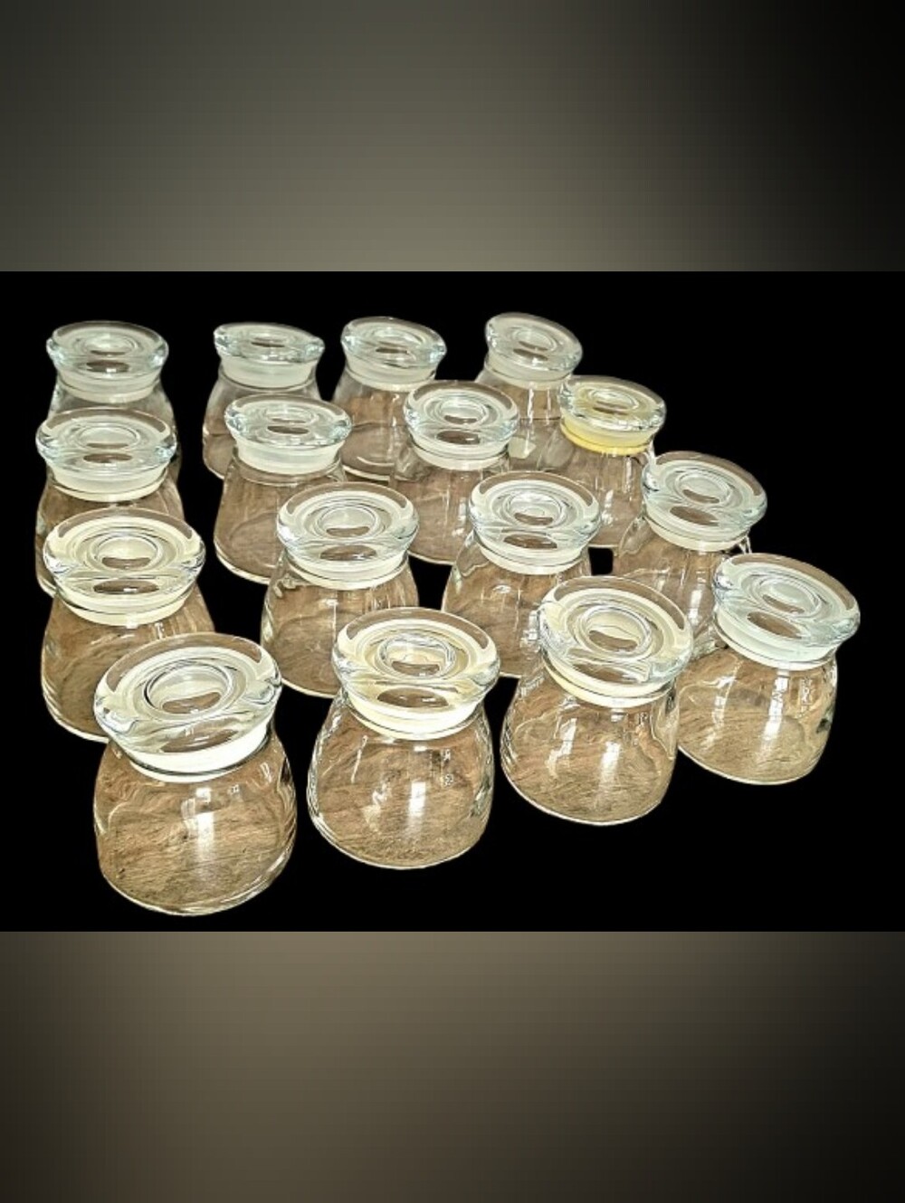 Crate & Barrel Glass Spice Jar Lot, 16pcs, 4.5oz